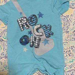Rock On NB shorts onesie